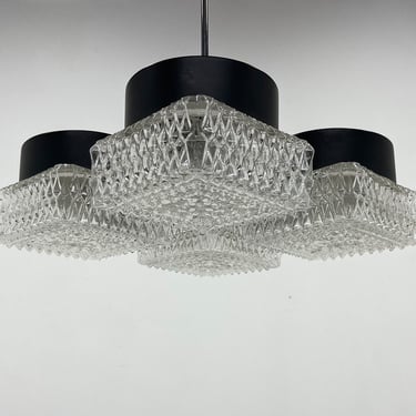 1960's Pendant Lamp by Napako, Czechoslovakia / Midcentury Chandelier / Vintage Lighting 