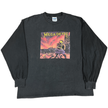 Vintage Megadeth &quot;Peace Sells But Who's Buying&quot; Long Sleeve Shirt