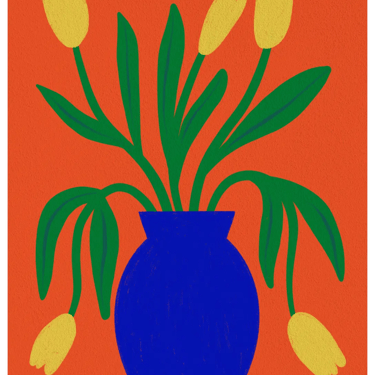 Tulips art print