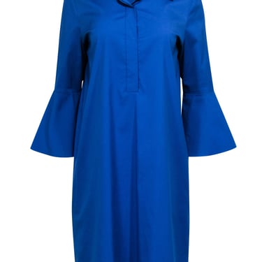 Lafayette 148 - Blue Collared Shirt Dress Sz M