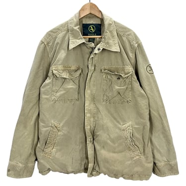 Aigle Khaki Cotton Safari Field Jacket XL