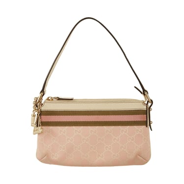 Gucci Pink Logo Charm Mini Shoulder Bag