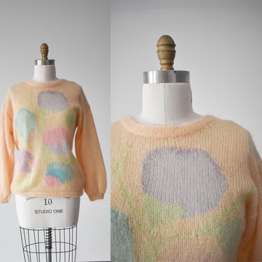 Vintage 1970s Cream Mohair Sweater 