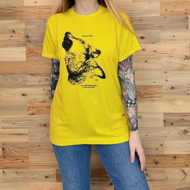 80's Vintage Wolf Sanctuary Tee Shirt 