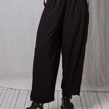 Crepe Georgette Casual Pull-On Trousers