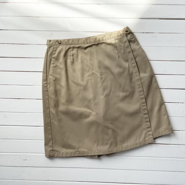 beige khaki skort 90s y2k vintage Land's End high waisted shorts tennis skirt 