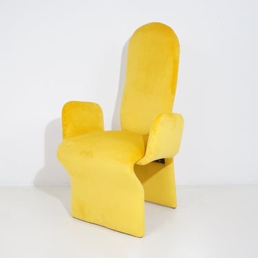 Sculptural Velvet Armchair 