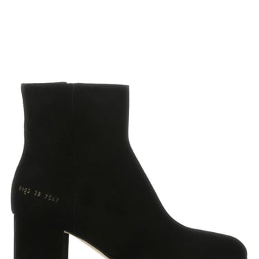 Common Projects Woman Black Suede City Ankle Boots