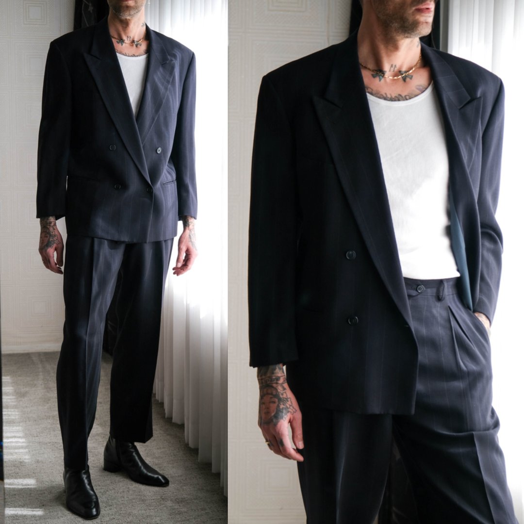GIORGIO ARMANI ニットワンピース 42 1980s vintage ワンピース