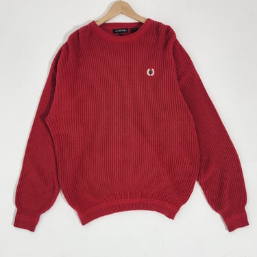 J.G Hooks Red Knit Sweater Sz. XL