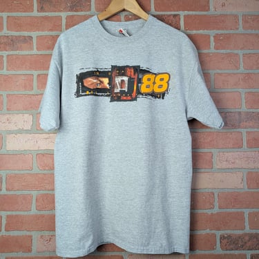 Vintage 90s Double Sided NASCAR Dale Jarrett ORIGINAL Racing tee - Large 