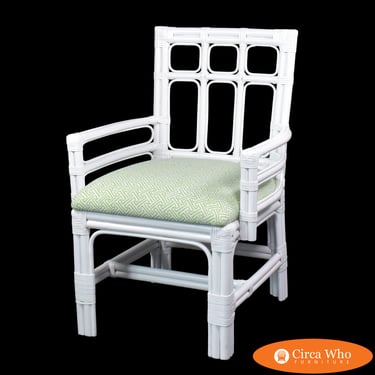 White Arm Geometrical Chair