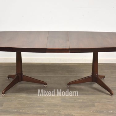 Refinished Walnut Dining Table by Kent Coffee Perspecta 