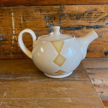 Teapot - Dusty Pink  with Geometric Shapes 