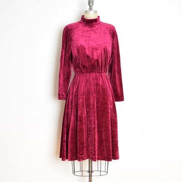 burgundy crushed velvet dress Rumours Merlot Velvet Midi Dress main image 1