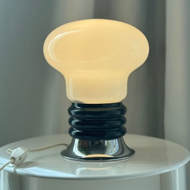 Post modern Table lamp / 70s / in the shape of a light bulb / space age/ modern lamp/ 1970 