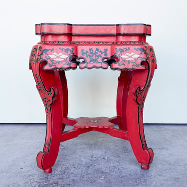 Festive Chinoiserie Side Table