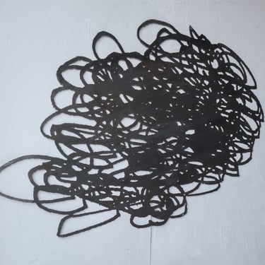 Large Scale Abstract Modern Metal Wall Sculpture 