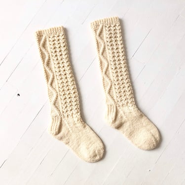 Vintage Cable Knit Socks 