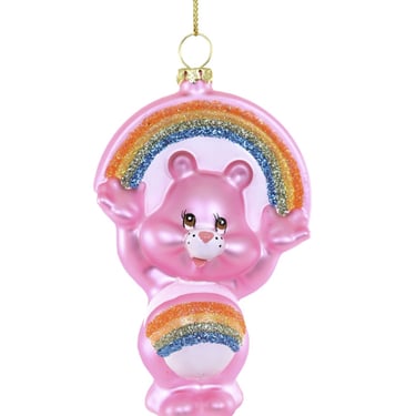 Pink Rainbow Bear Ornament