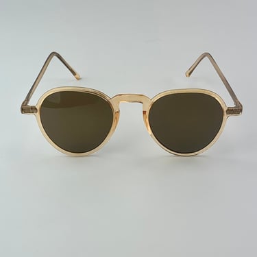 1930's Translucent Sunglasses - Glass Lenses - Apple Juice Colored Frames - Thin and Delicate 