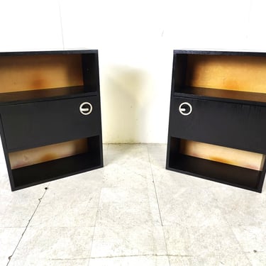 Pair of bedside cabinets, 1970s - vintage bedside cabinets - night stands 