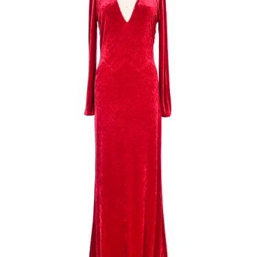 Gianni Versace Couture Velvet Cutout Gown