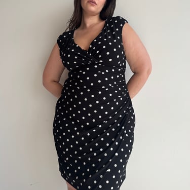 Vintage - Ralph Lauren Polka Dot Dress (XL/1X)
