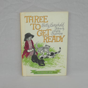 Three To Get Ready (1965) by Betty Boegehold, Mary Chalmers - Hardcover - A Sports I Can Read Book - Vintage 1970s 