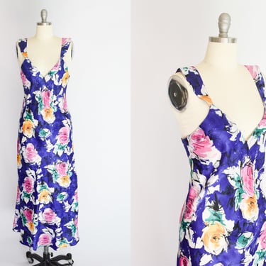 Vintage 1990s Saks 5th Ave. Satin Slip Dress | S/M 