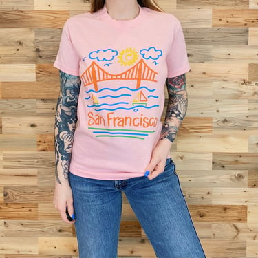 70's San Francisco California Vintage Travel Tee Shirt 