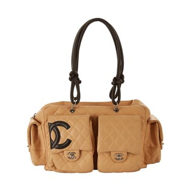 Chanel Tan Cambon Reporter Bag