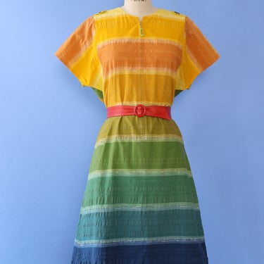 Sunset Stripe Dress M/L