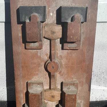 Vintage Antique Industrial Foundry Mold Pattern 