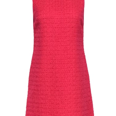 Alice & Olivia - Hot Pink Metallic Tweed A-Line Dress Sz 6