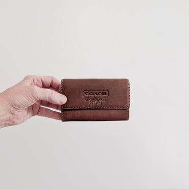 Vintage Coach Black Leather Jacquard Signature Monogram Snap | The