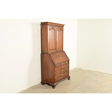Maddox Colonial Reproductions Solid Cherry Block Front Secretary