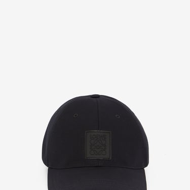 Loewe Men Canvas Cap With Patch