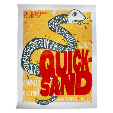 Quicksand "Union Transfer 2013" Philadelphia R5 Productions Screenprinted Poster