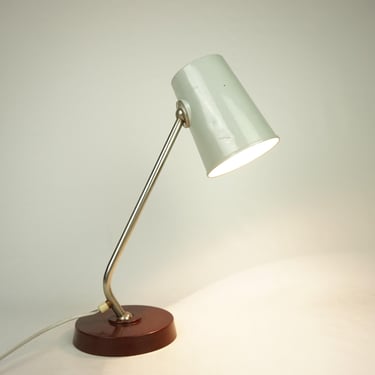 Modern Mid Century Office Desk Lamp,Mid century gray Table Lamp, modernist desk lamp, mcm lamp, vintage night light, desk lamp from the 60's 