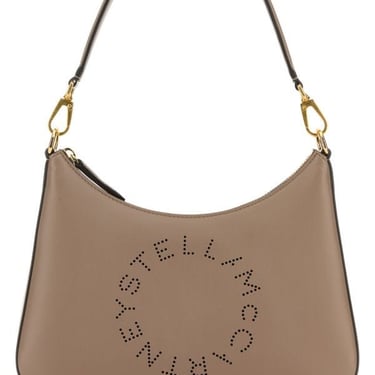 Stella Mccartney Woman Dove Grey Alter Mat Small Logo Handbag