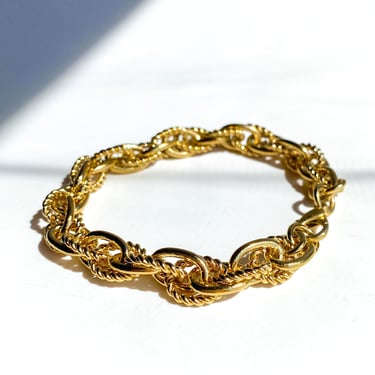 Tangled Chain Gold Bracelet