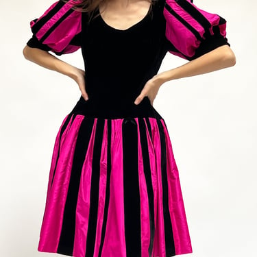 Givenchy Pink Velvet Stripe Dress (M)