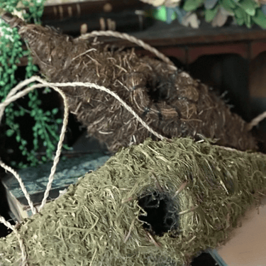 Moss & Grassroot Faux Bird Nest, multiple styles