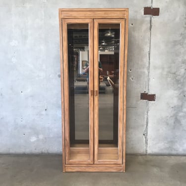 Vintage Drexel Heritage Glass Door Cabinet