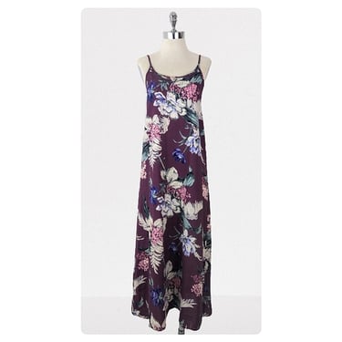 vintage 90's floral maxi dress (Size: M)