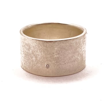 Sonja Fries | s/s Barrel Ring w/ Diamond