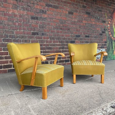 European Art-Deco Armchair Pair