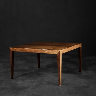 Vintage Mid-Century Scandinavian Modern Rosewood Coffee Table by Severin Hansen for Haslev Møbelfabrik, 1960s 