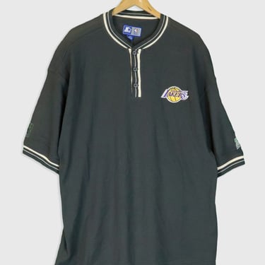 Vintage Starter NBA LA Lakers Quarter Button Up T Shirt